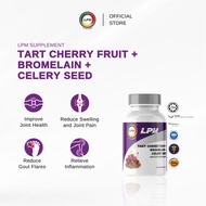 LPM Tart Cherry Fruit Bromelain & Celery Seed Supplement for Gout Flares, Pain Relief & Mild Rheumat