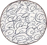 Ichiku Mino Ware 127-0905 Hand-Painted Craft Style Curry Plate, Oval Pasta Plate, Noodle Plate, Long