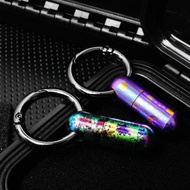 GSWLTT  Container, Ultra-light Waterproof Titanium Alloy Keyring,  Mini Portable Outdoor EDC Tool