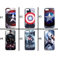 Captain America Design Hard Phone Case for Samsung Galaxy A6 2018/A6 Plus 2018/M20/A50/A70