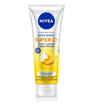 NIVEA Extra Bright Super C+ Vitamin Serum SPF50/PA+++ 70 - 300ml วิตามินเซรั่มบำรุงผิวกาย ผสานกันแดด