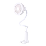 Mini USB Rechargeable 360 Degree Flexible Fan with LED Light and Clip