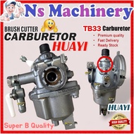 Original Huayi Carburetor TB33 Tu33 TL33 Bg330 Grass Cutter Carburetor Mesin Rumput