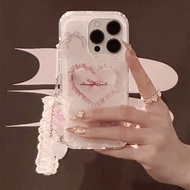 HL| Casing for iPhone 6 6s 7 8 Plus X Xr Xs Max 11 12 13 14 15 16 Pro Max Lovely Pink Love Romantic 