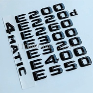 2015 Glossy Black Letters E200 E260 E300 E320 E350 E220d E400 E550 4Matic Emblem for Mercedes Benz W