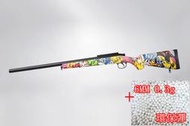 台南 武星級 BELL VSR 10 狙擊槍 手拉 空氣槍 彩色 + 0.3g 環保彈 (MARUI規格BB槍BB彈玩具