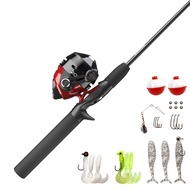 202 Spincast Reel and Fishing Rod Combo, 5-Foot 6-Inch 2-Piece Fishing Pole, Size 30 Reel, Right-Han