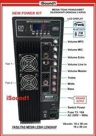 POWER KIT MESIN KIT SPEAKER AKTIF USB BLUETOOTH 500-1000 WATT