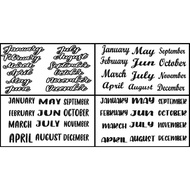 STICKER BALLOON MONTH - SIZE A5