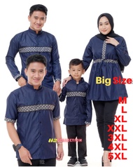 Baju Koko Couple Keluarga Jumbo Ayah Ibu dan Anak Baju Muslim Couple Jumbo Murah Berkualitas