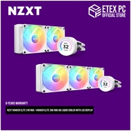 NZXT KRAKEN ELITE 240 RGB / KRAKEN ELITE 360 RGB AIO LIQUID COOLER WITH LCD DISPLAY ( 240MM / 360MM )( WHITE )