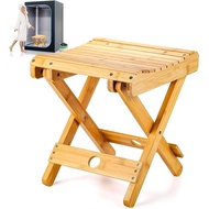 Bamboo Sauna Chair, Portable Steam Sauna Chair Indoor, Steam Sauna Seat, Great for Portable Sauna Bo