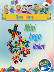 Mainan jadul lego roket/lego jadul miniset isi 100 gram