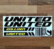 Cutting sticker Sepeda MTB United Bike Stiker Cutting Sepeda United Sticker Sepedah Lipat Sepeda Mtb