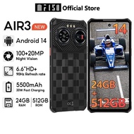 【Official shop】IIIF150 Air3 Android 14 24GB+512GB 5500mAh 30W Fast chraging Ultra-thin Mobile 100MP+