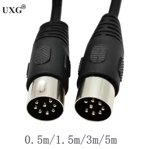 8 Pin Din Male To Male Speaker Audio Cable Adapter For Surveillance Automotive Computers Television 