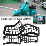 Front + Rear Turn Signal Light Grills Cover Protection For Piaggio PX VSX VNX LML Star T5 125 150 20
