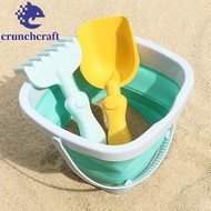 CRUNCHCRAFT​ 1 Set Beach Sand Play Toys, Bucket Plastic Beach Bucket Toys, Sand Bucket Pit Tool Shov