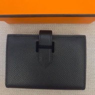 Hermes monochrome bearn epsom black card holder