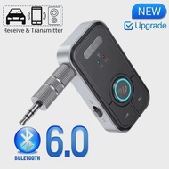 Kebeteme Bluetooth 6.0 Bộ chuyển đổi Bộ tiếp hợp Receiver âm thanh không dây cho xe Tai nghe nhạc lo