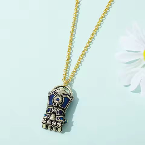 LOL League of Legends 2 Arcane Vi Necklace Bronze Silver Copper Material Accessories Ornament Cospla