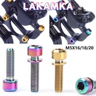 LAKAMKA Fixed Bolt 16mm/18mm/20mm Accessories Titanium with Washer Bike Parts