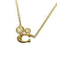 【COACH】C字水鑽項鍊-金色