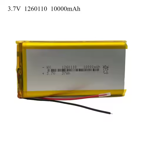 3.7V 10000mAh 1260110 Polymer Lithium Battery/lithium Ion Battery for Power Bank,GPS,100% Real Capac