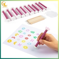 [ygdgentgklh.vn] Petal Tools for Painting Different Detachable Dotting Shapes Dotting Pens for Embos