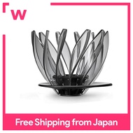 ดริปเปอร์ V60 HARIO SUIREN 02สีดำ1 ~ 4ถ้วยกาแฟหยดด้วยมือ VDSU-02-TB ซี่โครงเกลียว