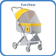 [SG] Pet Stroller Cart Trolley - Baby Pram Wagon for Dogs &amp; Cats - Foldable, Lightweight &amp; Breathable Mesh