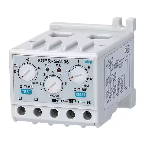 Samwha-Dsp SOPR-SS2-220 Electronic Overload Relay Motor Protector Thermal Overload Relay(Un:90~260VA