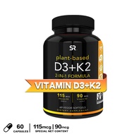 Sports Research D3-K2 125MCG Vitamin D3 100MCG Vitamin K2