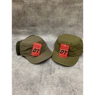 Mũ lưỡi trainón kết đầu vuông lính xanh