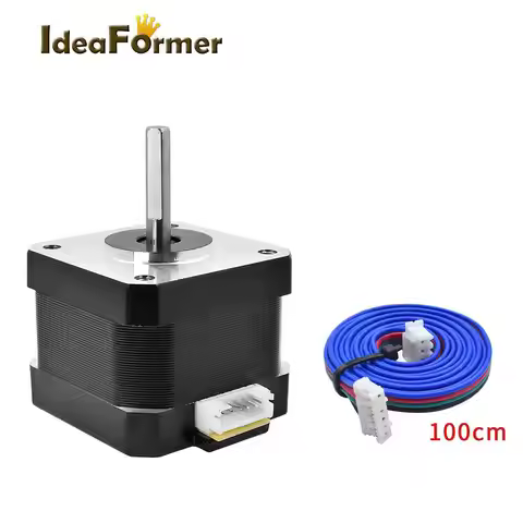 3D Printer Nema 42 bipolar Stepper Motor For RepRapMotor 0.4A 34mm height 4 leads 42BYGH34H-23D High