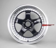 類WORK S1 海拉風 新款大內凹鋁圈樣式 17吋 7.5J / 8.5/ 9.5J 可客製ET值 黑車邊