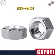 WF Hex Nut  Stainless Steel (SS A4-80) Hexagon Nut DIN 934 Fastener M2/M2.5-M24 【CXYUYI-1】