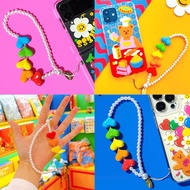 Wiggle Keychain Mobile Phone Strap Beaded Colorful Cute Bright Y2K 80037