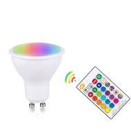 GU10 Lamp Cup RGB Lamp Cup E27 B22 Ball Bulb 10W 15W 20W Wide Voltage RGB Spotlight RGBW Ball Bulb 2