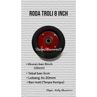 8 inch trolley wheels // 8 inch trolley wheels // Dead rubber wheels