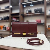 Vintage! Hermes 竹節包 紅色BOX皮金扣 #愛馬仕中古包