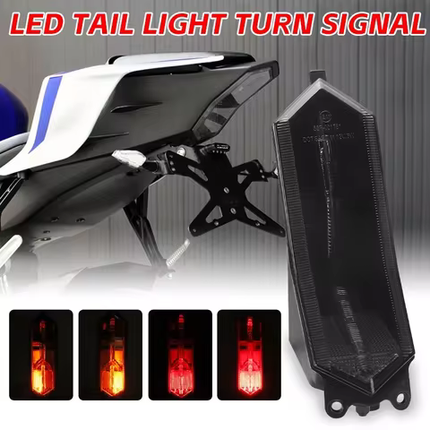 Fit For 2015 - 2024 YZF R1 R1M R1S YZF R6 R7 R9 LED Tail Light Brake Turn Signal YZF-R1 YZF-R6 YZF-R