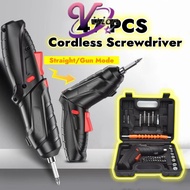 47PCS Rechargeable Cordless Electric Screwdriver Drill  3.6V High Power Hand Drill Battery Drill Rep