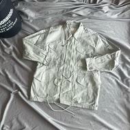 Japanese Style Trendy MDNS M51 Tooling Washed Distressed Multi-pocket Shirt Jacket Jacket Loose Larg