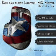 Logitech MX Master 2s / 3 / 3s Avenger AVG-0x1008 mouse sticker Skin | 3M Anti-slip Film Sticker