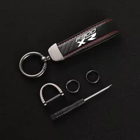 Leather Motorcycle keychain horseshoe buckle jewelry key chain for BMW F900R F900XR F 900 R/XR Acces