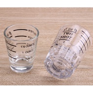 Espresso Cup 1 Shot 45ml, Double Shot & Thick Square Double Shot