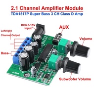 TDA1517P 2.1 Super Bass Mini Micro 3 CH Power Amplifier Board 6W+6W+25W HIFI Class D Digital Power A