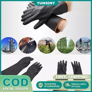 Heavy Duty Rubber Gloves Chemical Muriatic Acid Resistant Natural Anti-skid Latex Gloves Protective