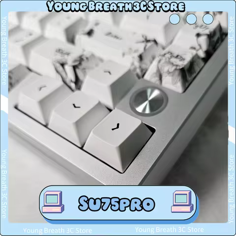 Everglide Su75pro Magnetic Switch Keyboard Su75 Pro Wired Keyboard Dual Lamp Keyboard 8k Gamer Gaske